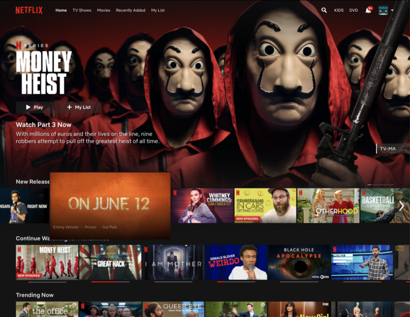 Netflix UI