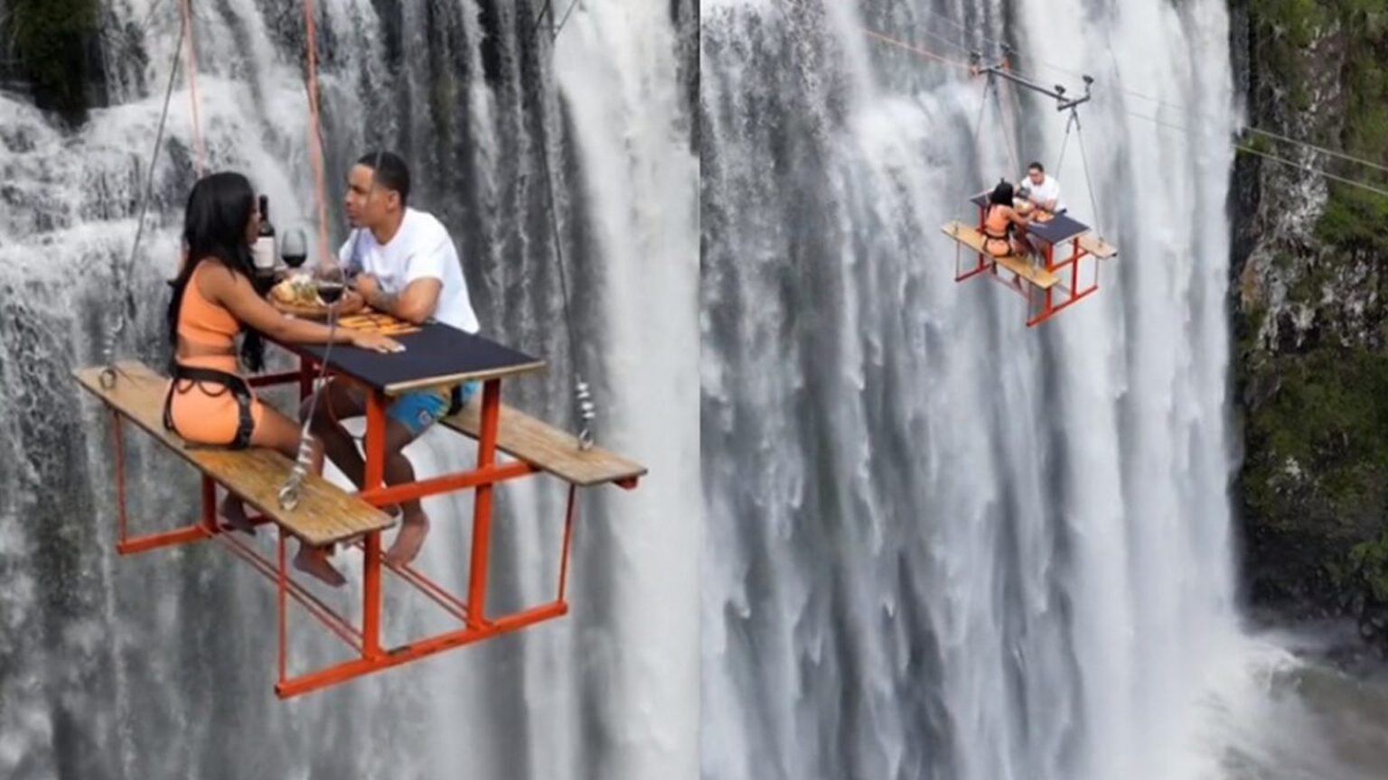 คู่รักเปิดประสบการณ์ใหม่ ปิกนิกลอยฟ้า