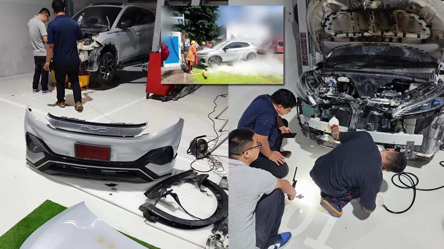 BYD แจงเหตุป้ายแดงไหม้คาแท่นชาร์จ