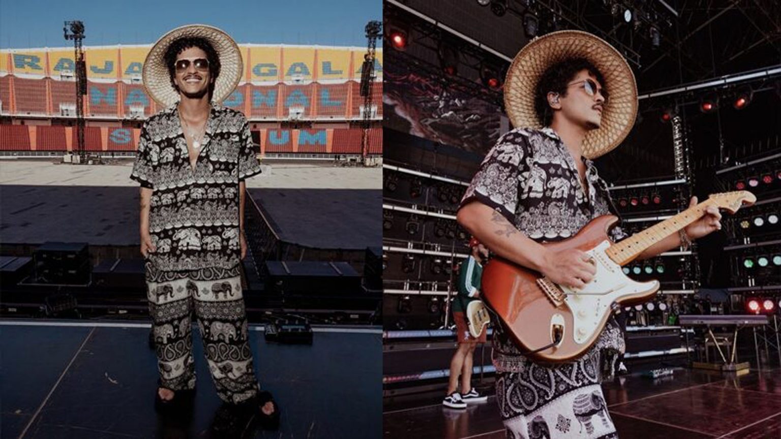 บรูโน่ มาร์ส เช็คอิน เสื้อ-กางเกงช้าง BRUNO MARS LIVE IN BANGKOK