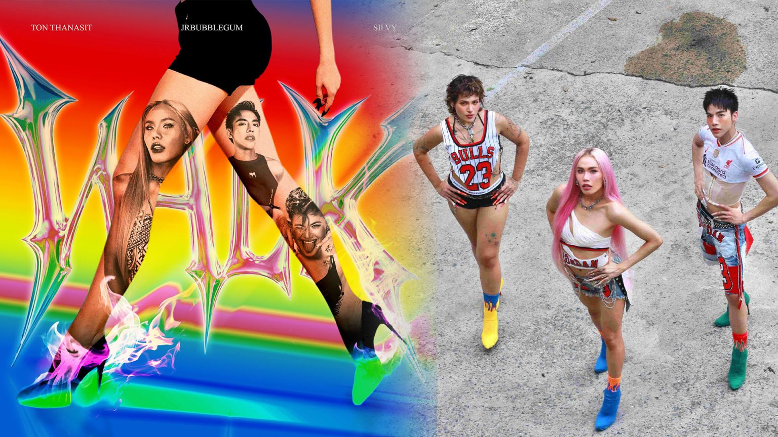 พลังแห่ง LGBTQ ‘JRBUBBLEGUM’ จับมือกับ ‘Ton Thanasit’ และ ‘SILVY’ ปล่อยซิงเกิล ‘เดิน (WALK)”