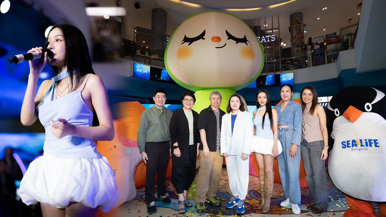 โบกี้ไลอ้อน โชว์เปิดงาน SEA LIFE Bangkok X Greenie & Elfie ‘Into the Wonderverse’