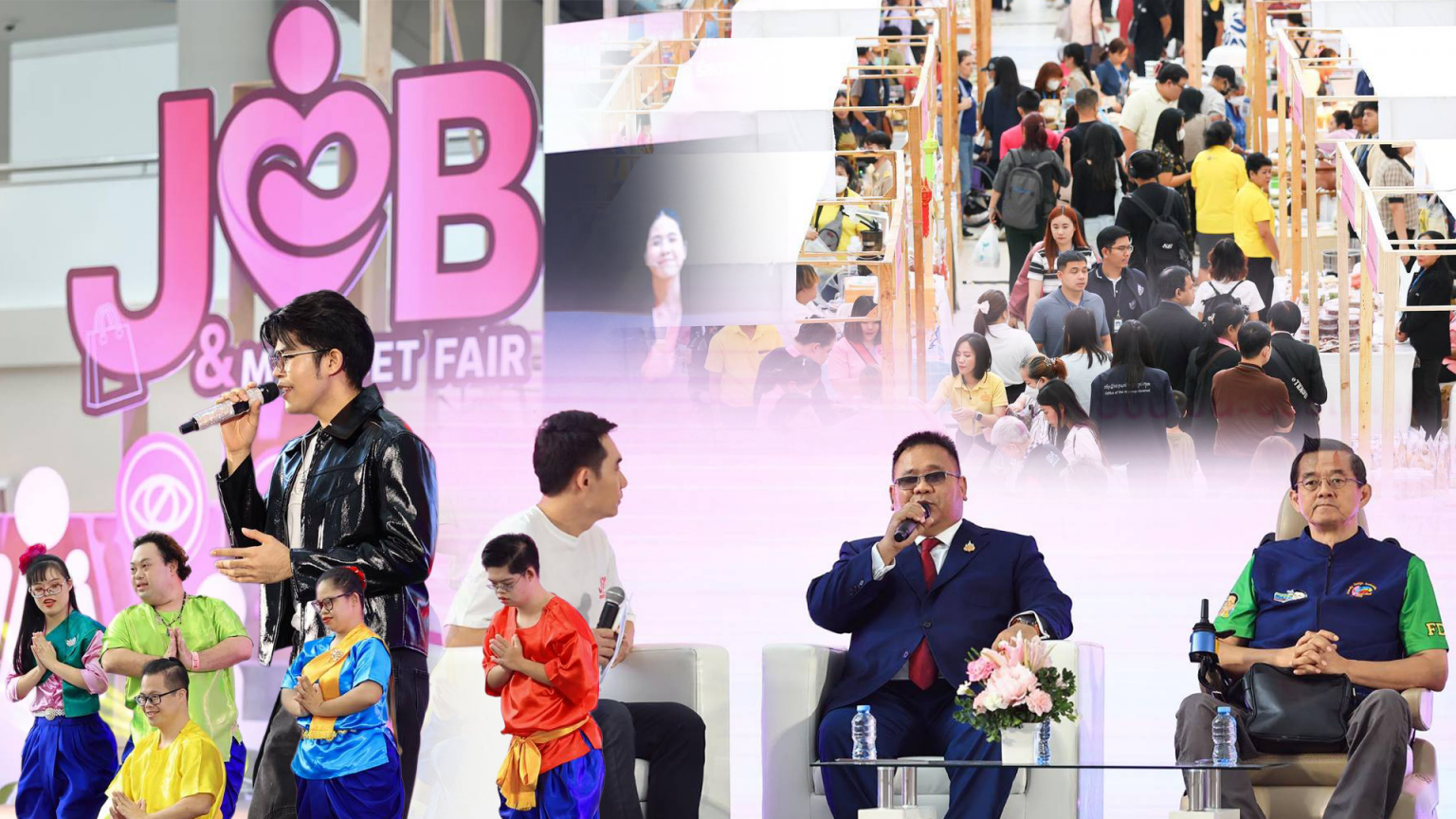 กระแสตอบรับดี! พม. จัด “Job and Market Fair : มหกรรมสร้างงาน สร้างอาชีพคนพิการ”