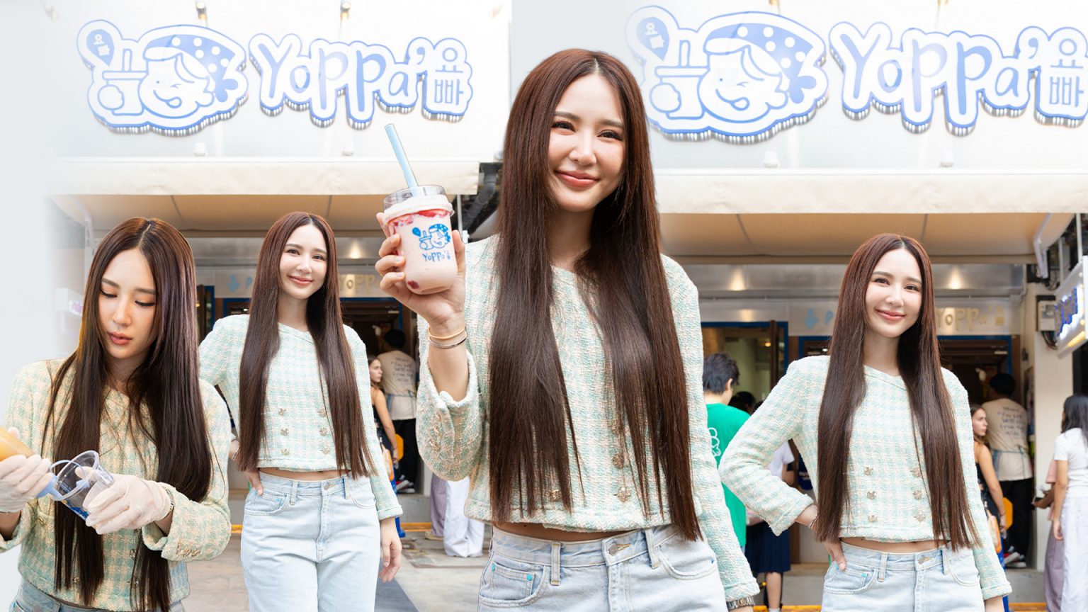 “ญดา” ใจฟู! แกรนด์โอเพ่นนิ่ง “โยปป้า โยเกิร์ต” ลูกค้าทะลักร้าน