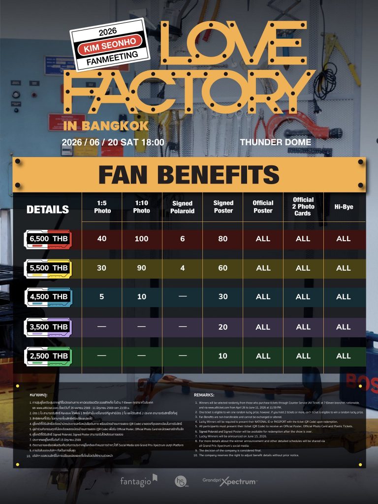 2026 KIM SEONHO FANMEETING in Bangkok