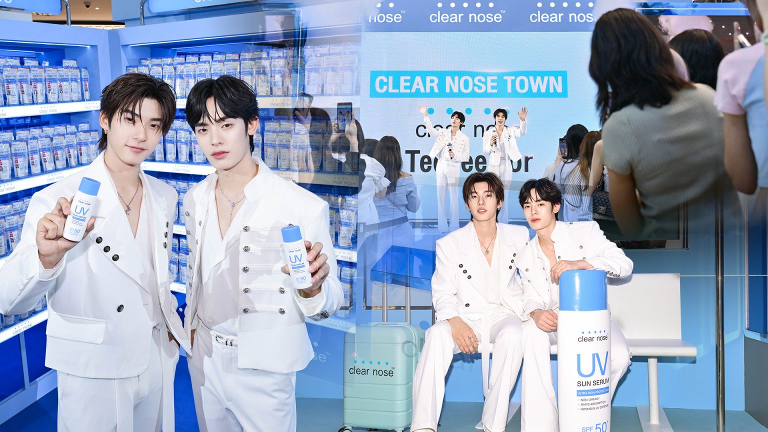CLEAR NOSE พร้อม “ตี๋ตี๋-ป๋อ” ร่วมเนรมิตเมืองผิวใส “CLEAR NOSE TOWN”