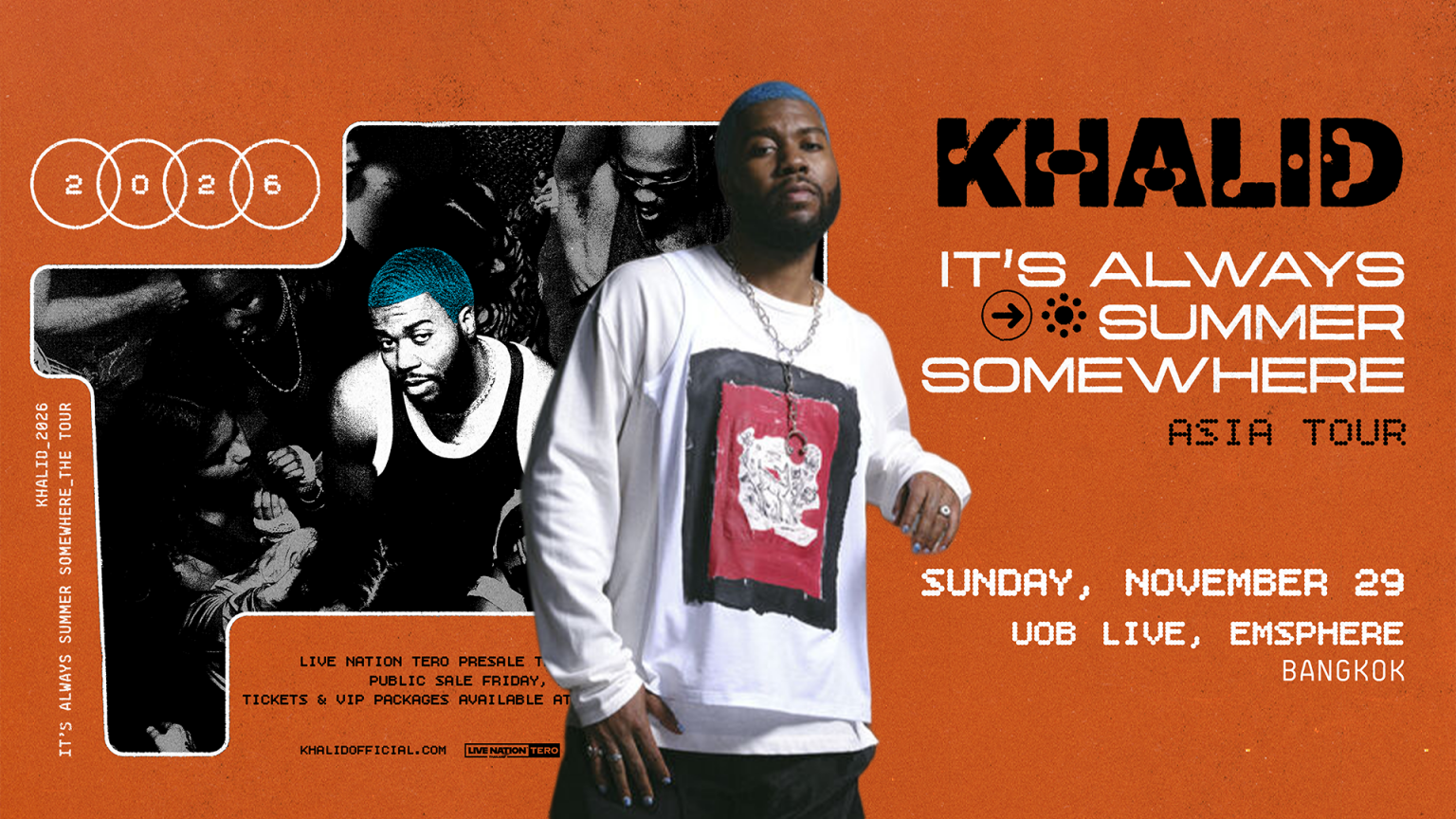 “Khalid” ไม่บิดแล้ว! คอนเฟิร์มมาไทยกับทัวร์ครั้งใหม่ “It’s Always Summer Somewhere Tour”