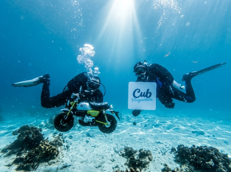รถจักรยานยนต์ฮอนด้า พาชาว CUB House เปิดโลกการผจญภัยใต้ทะเลกับ ‘CUB PLAYVENTURE: RIDE TO DIVE’